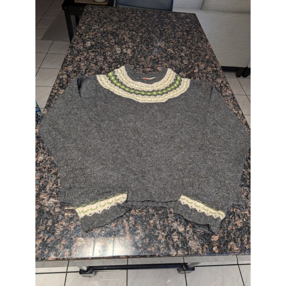 Union Bay Women's Grey and Green‎ Jumper Small